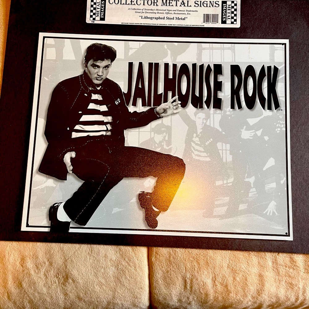 Jailhouse Rock Metal Sign